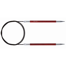 KnitPro KP29117 Royale: Knitting Pins: Circular: Fixed: 100cm x 5.00mm, Birchwood, brass, Multi-Colour, 5mm