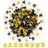 1000pcs Confetti 70th Birthday Anniversary Confetti Gold Silver Black Stars