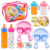 Jgalnim 15 PCS Baby Doll Accessories Magic Bottle Set,Pretend Play
