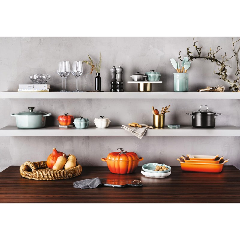 Le Creuset Silicone Craft Series Utensil Set with Stoneware Crock,