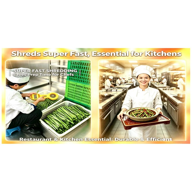 2-in-1 Green Onion Slicer & Green Bean Slicer, Manual Vegetable
