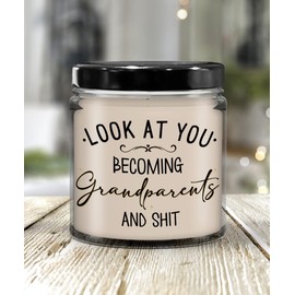 The Improper Mug Look at You Becoming Grandparents Candle Baby Shower Pregnancy Announcement Pregnancy Announcement Ideas for New Grandma Grandpa First Time Grandmothe