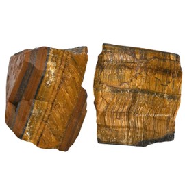 2pcs Crystal Raw (Tiger Eye)