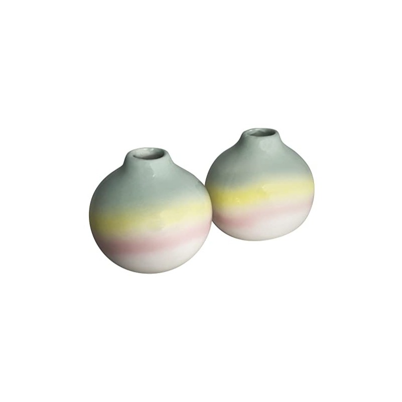 A K Lifestyle Mini Ombre Bud Vases Set of 2pcs