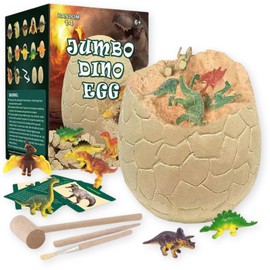 MARUHADO Dinosaur Eggs Excavation Kit, Toy, Jumbo Size, Includes 14 Figures, Educational Toy, For Kids, Tyrannosaurus, Gift, Excavation, Giant Eggs