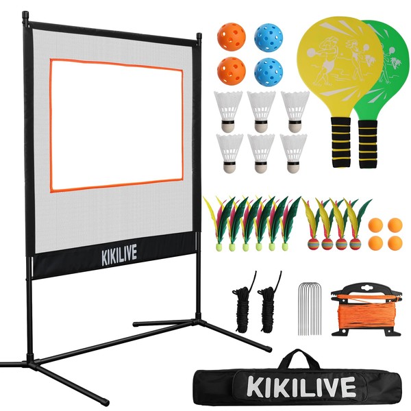 Portable Paddle Games with Net Indoor Badminton Set Similar to
