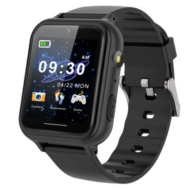 PTHTECHUS Kids Smart Watch Toys - Boys and Girls Smart Watch with Game Music MP3 Player Video HD Selfie Camera Calculator Alarm Clock Flashlight Recording 12/24 Hour Pedometer for 4-14 Years Old