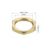 sourcing map G1/4 Lock Nut, Hex Brass Female Locknut for