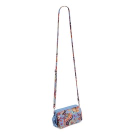 Vera Bradley Women's Cotton All in One Crossbody Purse With Rfid Protection, Provence Paisley, One Size