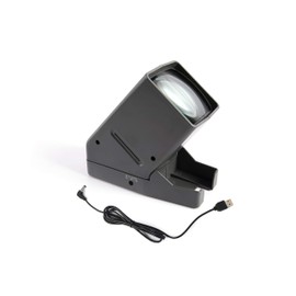 USB powered Film Viewer, High-resolution Slide Viewer, Convert 35mm Film and Slide to Scanner for Viewing, HD LED Daylight Desktop Slide Viewer Slide Mounting Feeder, 3x Magnification for 35mm Slides