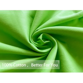 iMaylex Soft 100% Egyptian Cotton Zipper Pillow Case, Cozy and Lightweight, Easy Care, Green, Body, 20'' x 48''