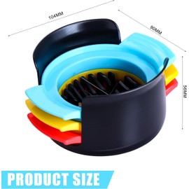 Heanvmyss Egg Cutter 3 in 1, Boiled Eggs Egg Cutting Tool, Stainless Steel Egg Divider Cutting Wires, Potato Cutter, Egg Divider Columns for Eggs, Kiwi, Strawberries, Soft Foods