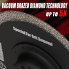 Vearter Diamond Oscillating Saw Blades 4PCS, 3-1/2'' Universal Multitool Blades