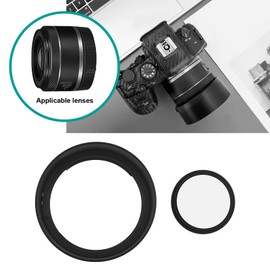 Be In Your Mind 2-Piece Bayonet Lens Hood and UV Filter Set Compatible with Canon RF 50 mm F1.8 STM Lens Replaces ES-65B Lens Hood with 43 mm UV Filter in Round Shape