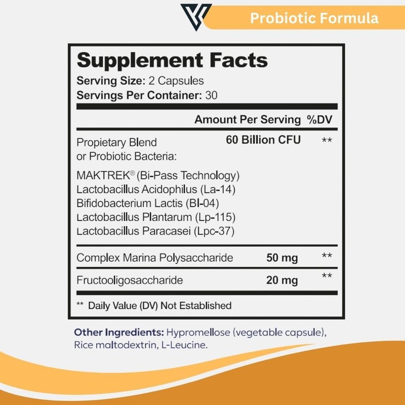 Visible Science Probiotic Formula – Probiotic Strains – Gut, Digestive