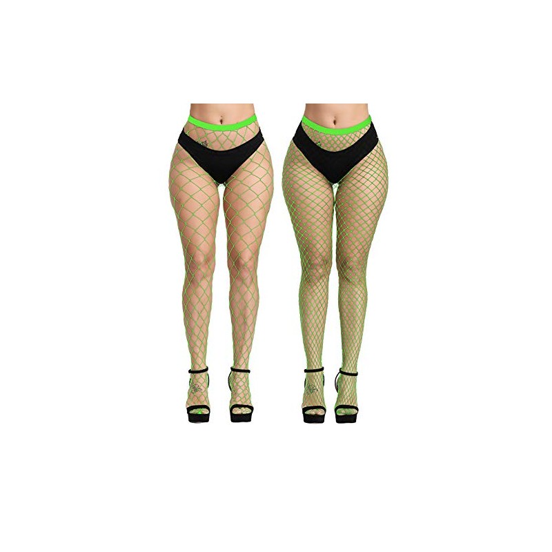 EVERSWE High Waist Fishnet Tights Thigh High Stockings Suspender Pantyhose
