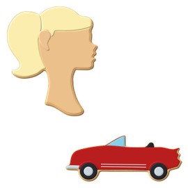 Foose Cookie Cutters Doll Head Convertible 2 Pc Set with Recipe Card - Made in USA