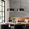 Eustace 13.8 inch Large Pendant Light, Adjustable Metal Chandelier with