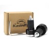 Kasinfly Motorcycle Handlebar End Aluminum Motorcycle Bar End Rubber Shake