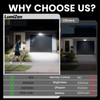 LumiZen Solar Outdoor Lights, 3800LM LED Flood Lights with 16.4