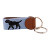 Huck Venture - Llavero de piel con costura a mano,