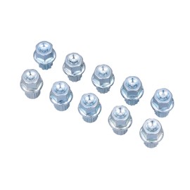 Kauplus 10PCS Lug Nuts, Wheel Lock Key- Anti Theft Wheel Lock Key Set for Cars Wheel Tire Nut Screw Removal