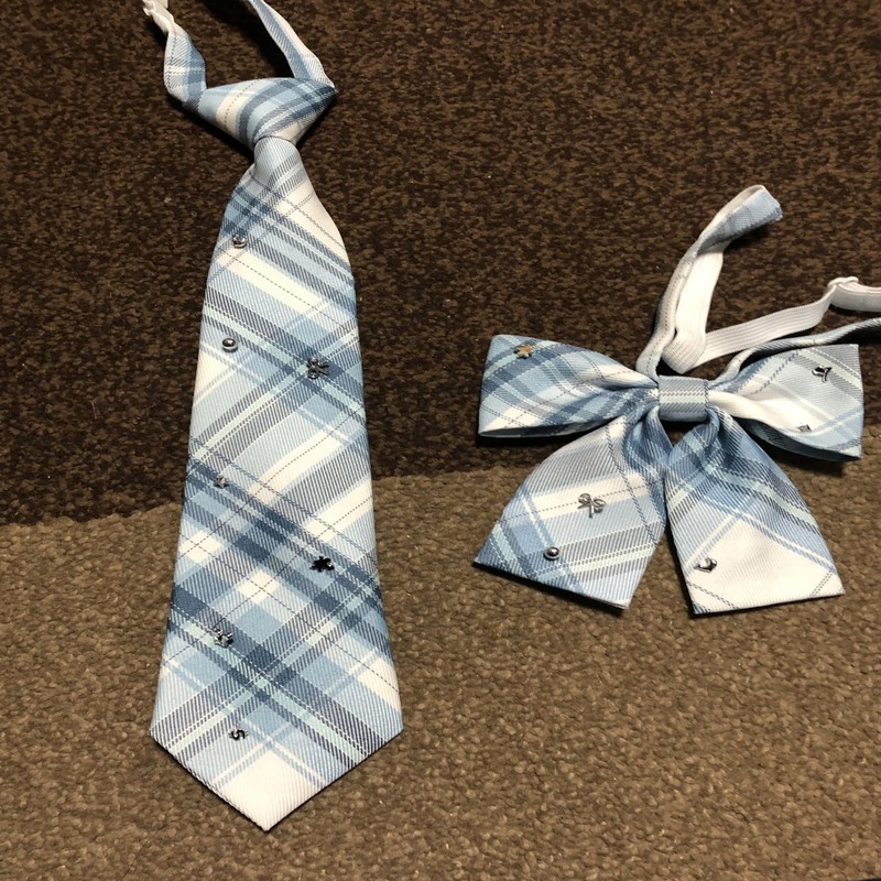 manatom School Ribbon, Uniform, Necktie, Necktie Decoration, 3-piece Set, JK