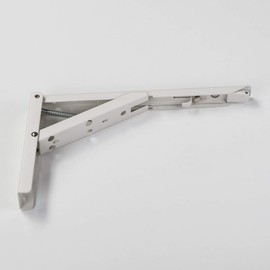 1 Pair of So Tech – Klapp Folding Bracket White Coated Steel Maximum Load 55 kg