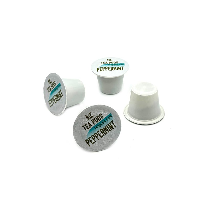 Peppermint pods compatible with Nespresso OriginalLine, peppermint capsules for coffee