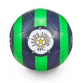 Compatible with Leeds United Away Football, Size 5, Navy Blue and Green with Yorkshire Rose Crest