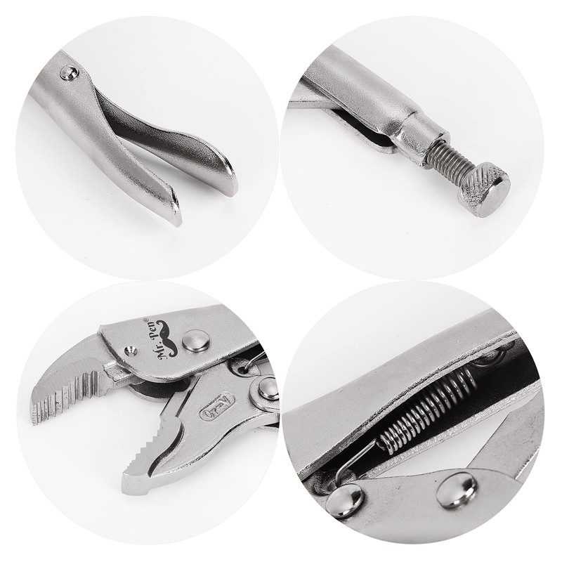Mr. Pen- 7 Inch Curved Jaw Alloy Steel Locking Pliers