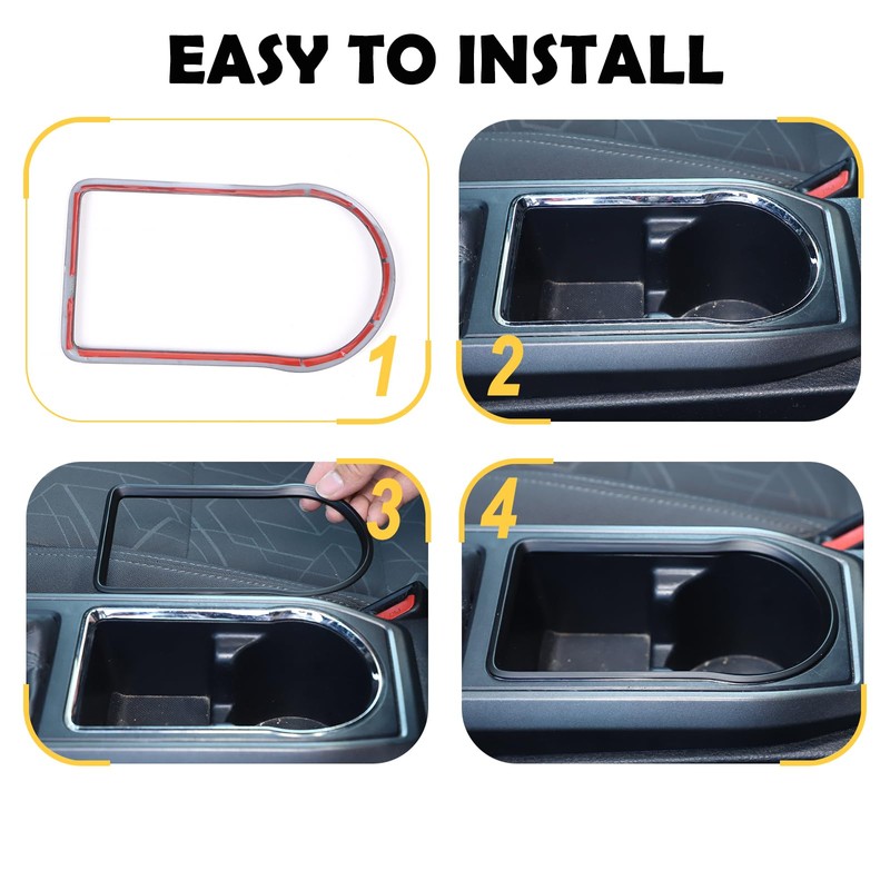 CHEAYAR Gear Box Cup Holder Trim Ring Compatible with Toyota