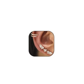 Ear Cuff Earrings Women Trendy Non Piercing Clip on Earrings Cubic Zirconia Earrings Circle Ear Cuffs Fake Earrings Jewelry Gift