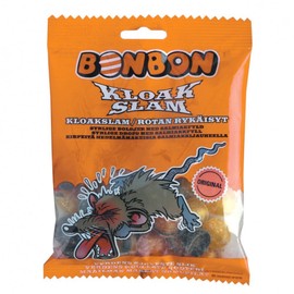 Toms BonBon Kloak Slam - Original - Danish - Licorice - Salmiak - Salmiac - Salmiakki - Sour - Fruit - Boiled - Hard - Caramel - Candies - Sweets - Bag 125g