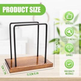 Napkin Holder Wood and Metal Napkin Holder Black Napkin Dispenser for Table Napkin Holder Metal Napkin Stand for Table Kitchen Accessories Napkin Holder for Decorating