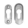 SR-5241 Stainless Steel Oval Sliding Rosette Profile Cylinder Door Fitting