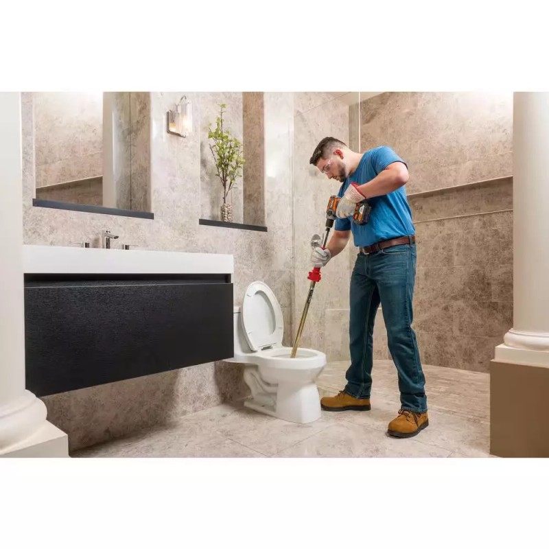 RIDGID K-6P Hybrid Toilet Snake Auger Cable Extends 6' Integrated