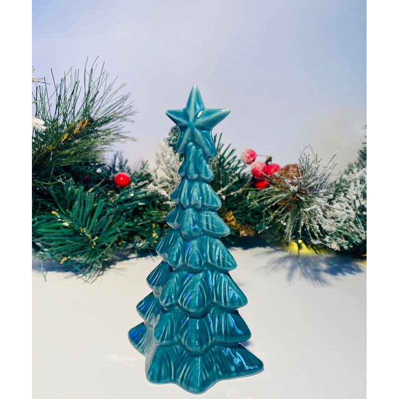 Mezzaluna Gifts 15 cm Dark Green Ceramic Christmas Tree Ornament