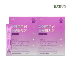 Barun 건강한약속바른 바른 저분자 화이트 콜라겐 글루타치온 60포(2개월분) / 엘라스틴 Healthy Promise Correct Low Molecular White Collagen Glutathione 60 Packs (2 Months Supply) / Elastin