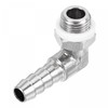sourcing map Nickel-Plated Copper Hose Barb Fitting Elbow 6mm Barbed