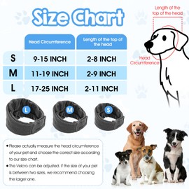 Dog Calming Hoodie, Adjustable Dog Ear Cover, No Shake Breathable Dogs Ear Muffs wtih Paste Buckle for Anxiety Relief, Noise Reduation, Thunder, Lightning, Fireworks, Grooming, Blow Drying(Gray S)