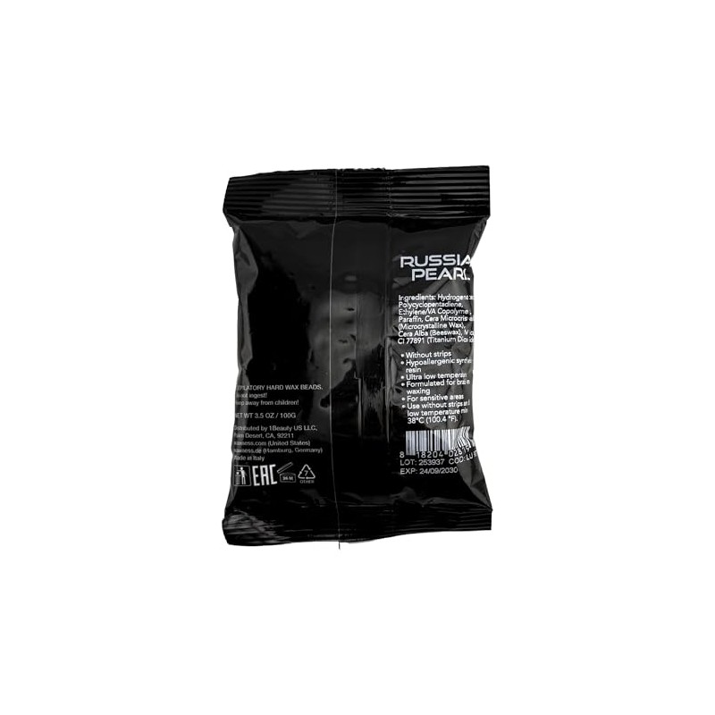 Waxness Polymer Blend Luxury Hard Wax Beads Russian Pearl Sample