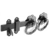 Twist Ring Gate Latch 150mm Black
