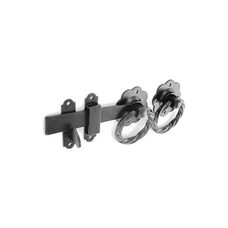 Twist Ring Gate Latch 150mm Black