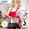Armrouns Silicone Mixing Spoons 2-Pack, 10.8" Large High Heat Resistant