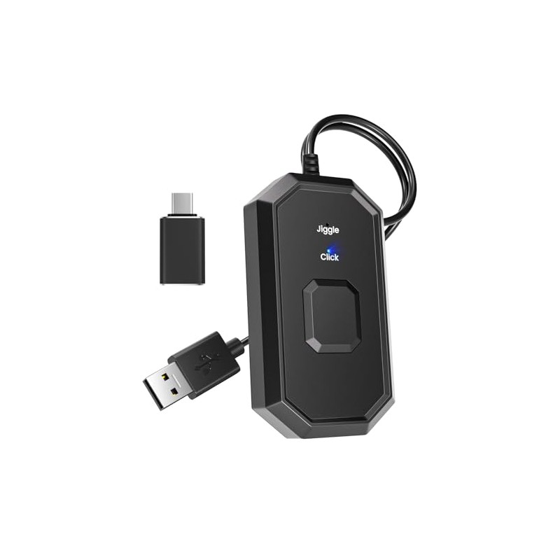 Wotbcg Mouse Jiggler Undetectable,2 in 1 Mouse Mover and Mouse