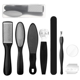 BIUTEFOR Heel Sharpener, Heel Care, Exfoliating Feet, Remove Dead Skin, Remove Cocoons, 6 in 1 Heel File Set