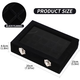 Velvet Jewellery Box Jewellery Organiser for Ring Earring Necklace Jewellery Display Box Storage Box Jewellery Showcase with Lid for Women Girl
