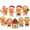 Fancy Land 45PCS Gingerbread Cutouts Christmas Decoration Holiday Classroom School