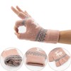 Zolunu Unisex Winter Half Finger Gloves Warm Winter Fingerless Touchscreen